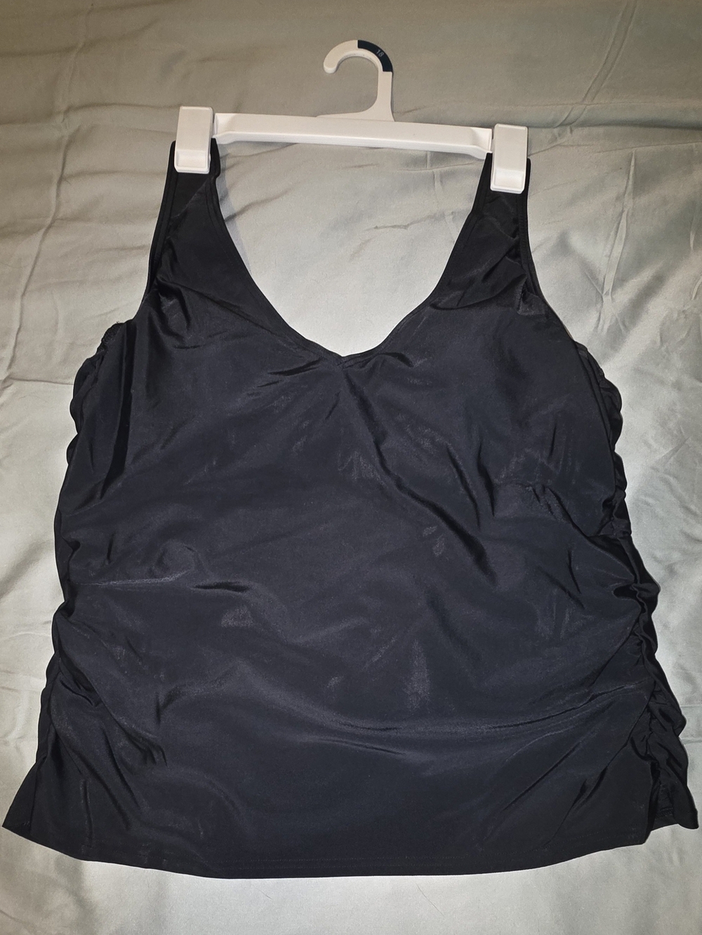 Lands' End Black Tankini Top